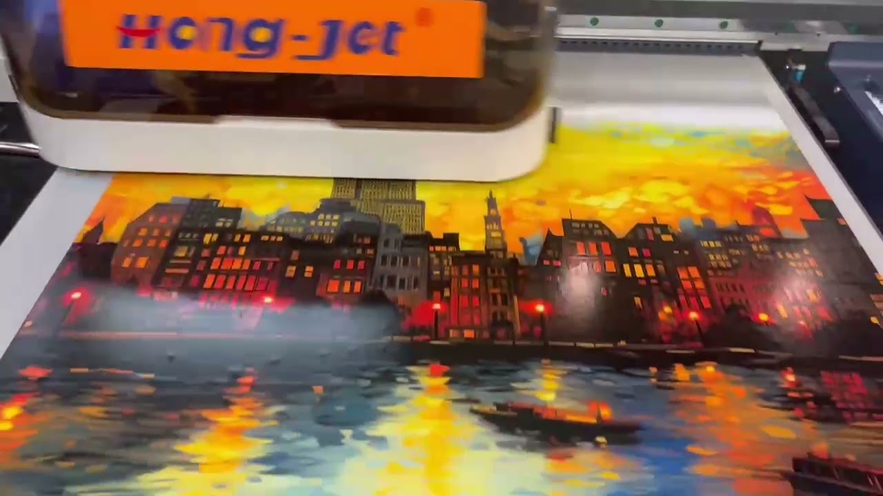 HongJet&reg; 60*90cm Latex Flatbed Printer Is Printing PET Film, Latex Ink, Factoy Manufacturer