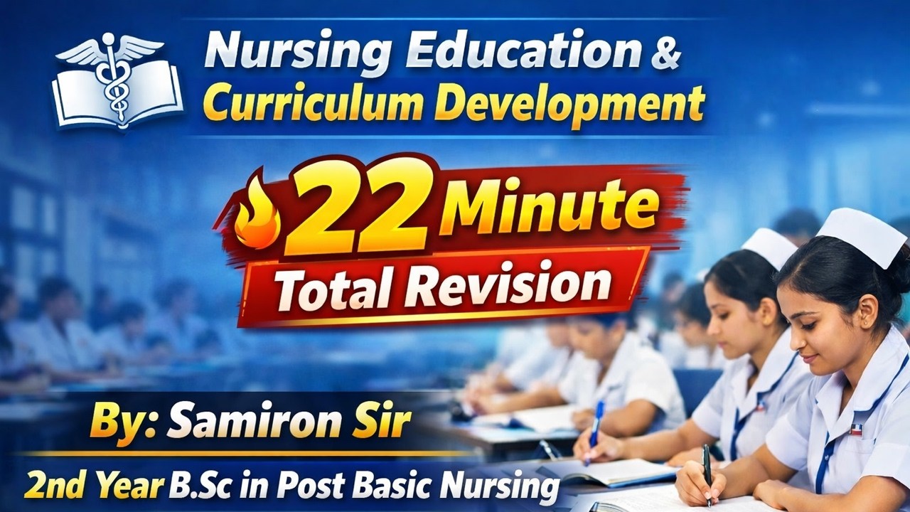 Nursing Education & Curriculum Development BY: Samiron Sir, KNC, 2nd Year Book, Post Basic Nursing