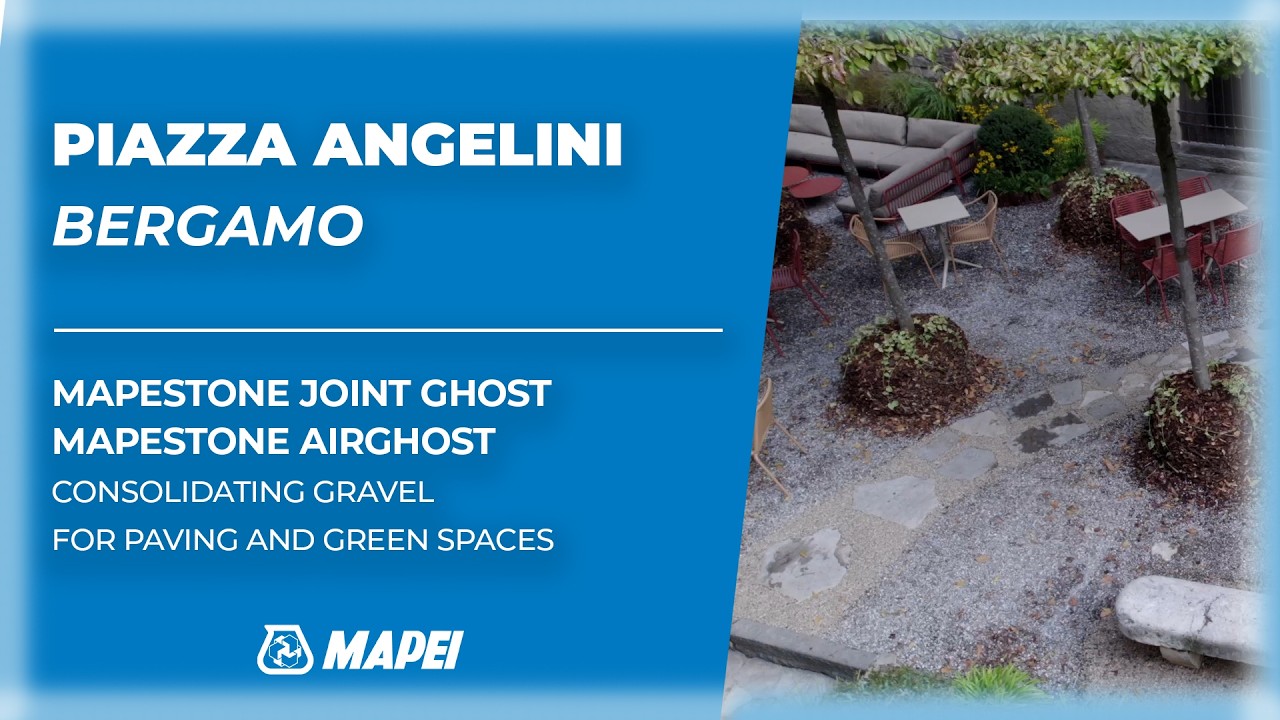Bergamo, Piazza Angelini | Consolidating gravel for paving | Mapei