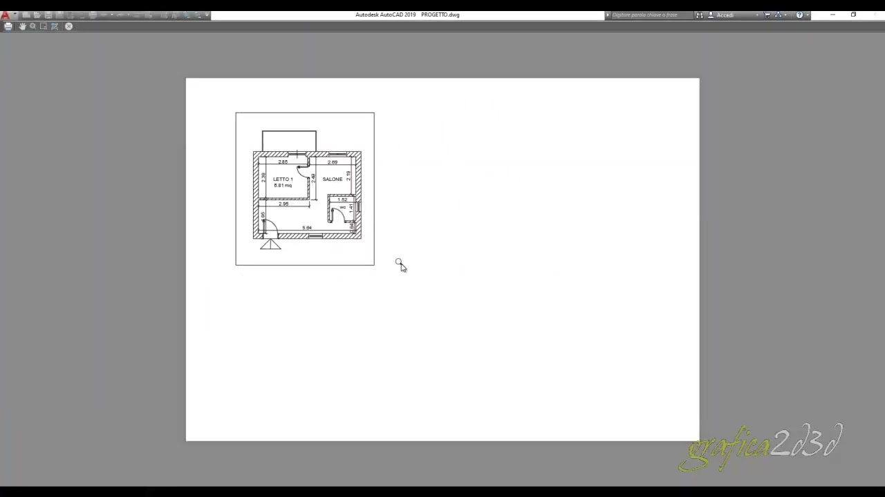 stampa spazio carta autocad