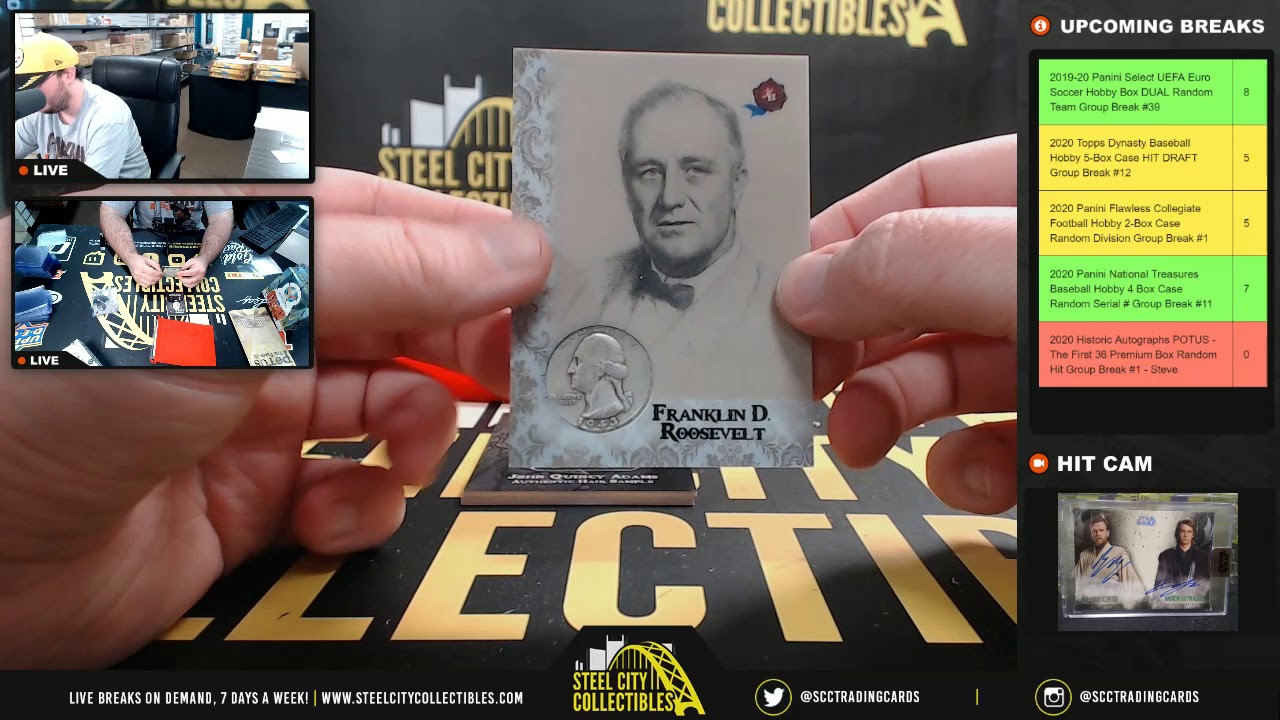 2020 Historic Autographs POTUS - The First 36 Premium Box Random Hit Group Break #1 - Steve