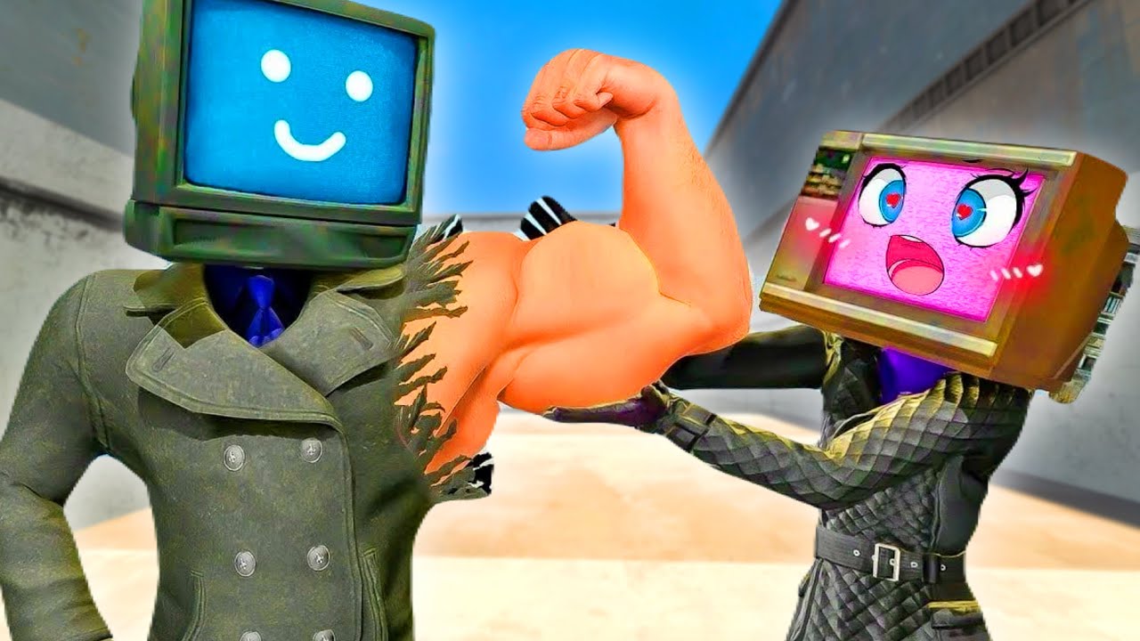 TV WOMAN LOVE in TOILET CITY 2! vs SKIBIDI TOILETS! Garrys Mod!