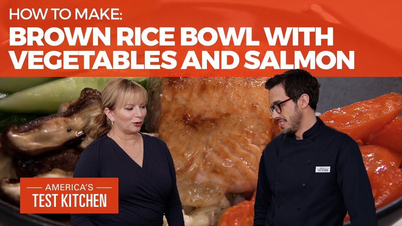 How to Make a Hearty Brown Rice Bowl with Vegetables and Salmon