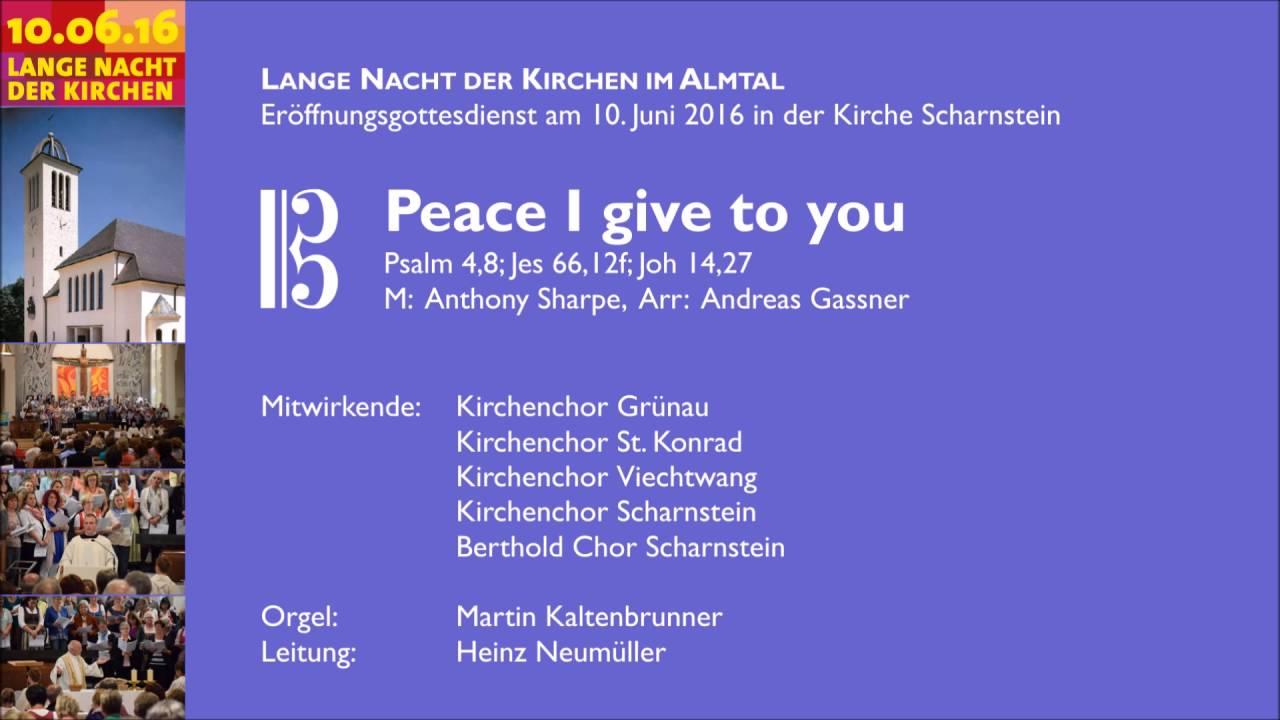 Peace I give to you