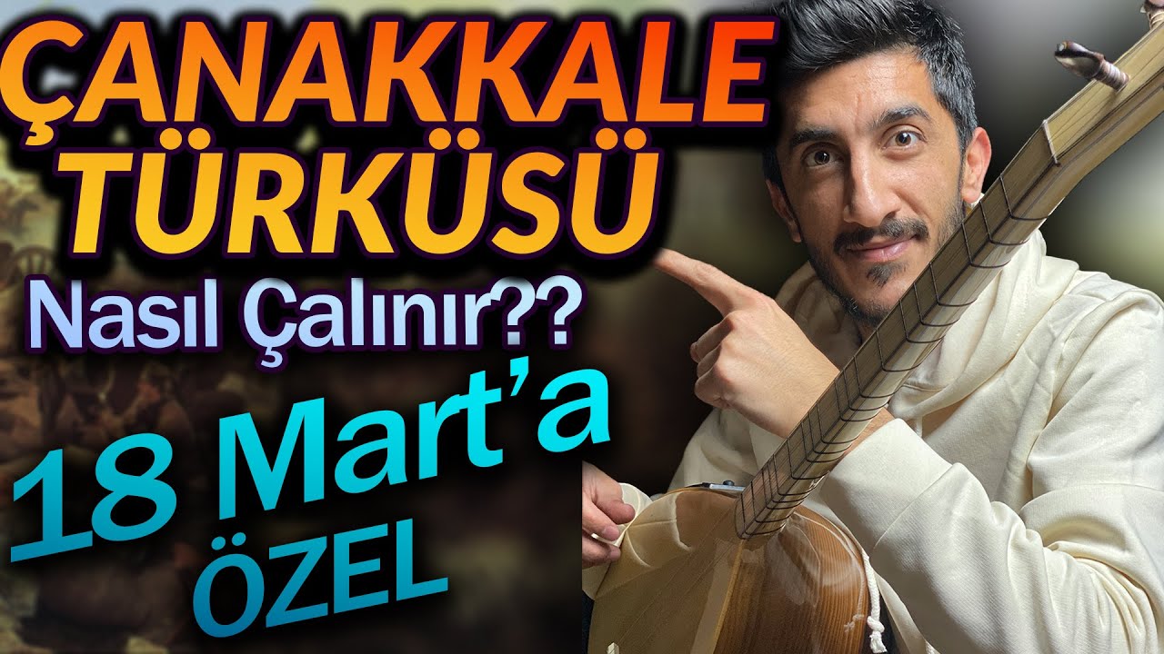 ÇANAKKALE TÜRKÜSÜ SOLFEJ SAZ NOTALARI | Çanakkale İçinde Vurdular Beni Kısa Sap Bağlama Dersi