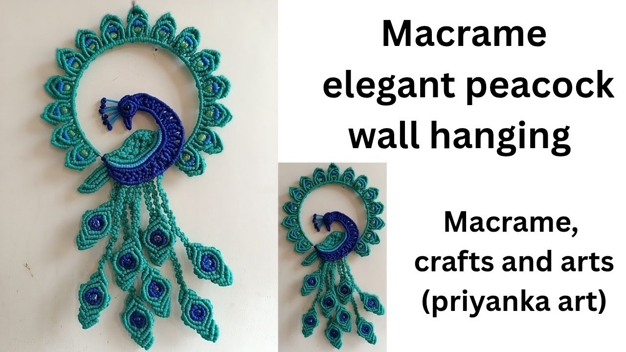 macrame peacock (part-1)/Macrame elegant peacock#macrame/#shorts/#ytshorts/#live/#yt/#wallhanging