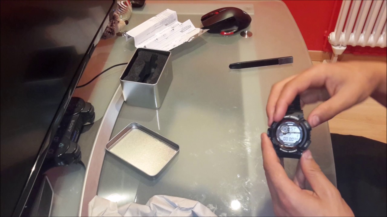 j'unbox une montre noir