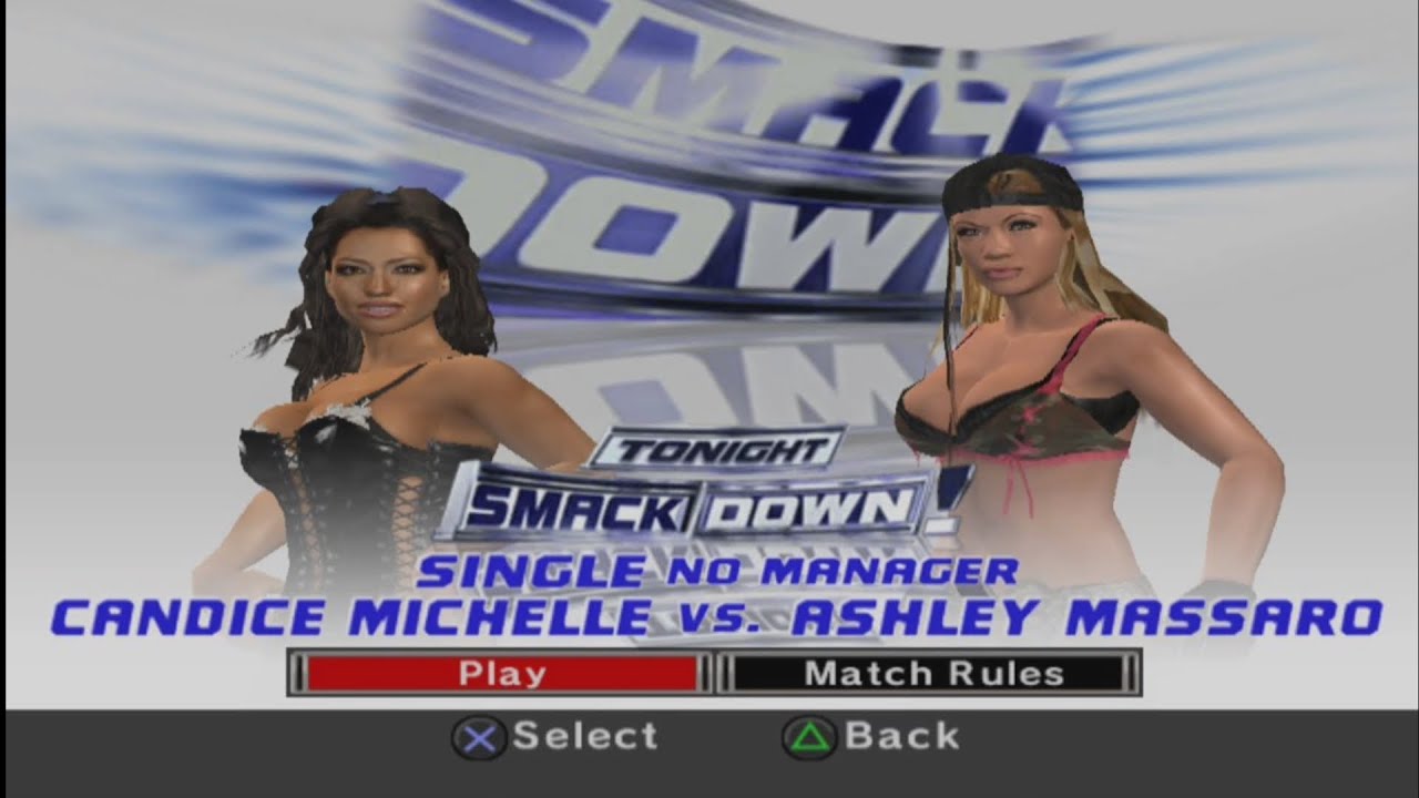 WWE SmackDown vs Raw 2007 - Candice Michelle vs Ashley