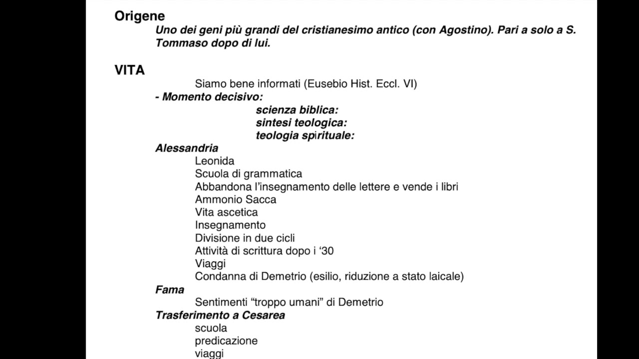 Origene: il genio del cristianesimo