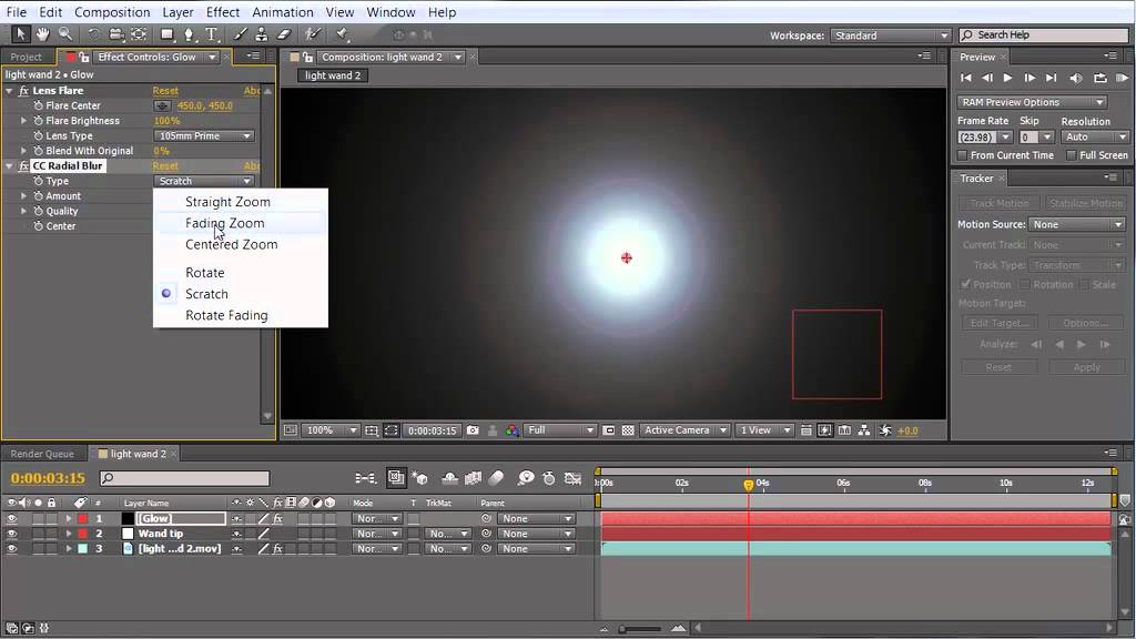 Creating the Harry Potter Lumos Effect