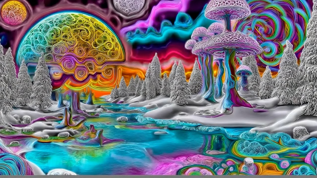Nebula 3 Hour Compilation 4k Psychedelic AI Graphic Visuals | for Deep Psychedelic Meditation