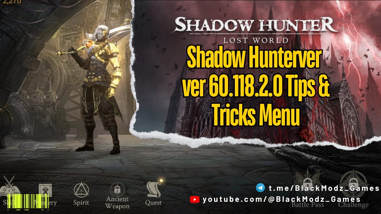 Shadow Hunter : Last World v60.119.2.0 Tips and Tricks #shadowhunters #shadowhuntermod