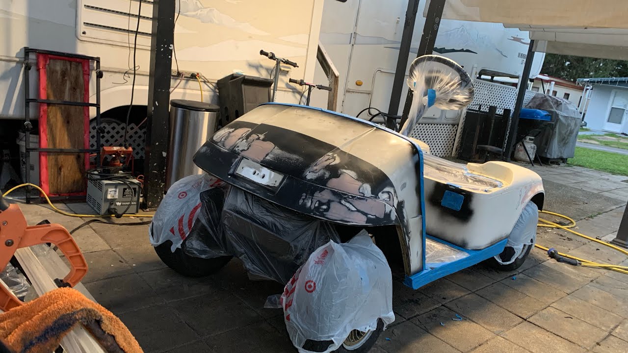 Golf Cart Rattle Can Paint Job