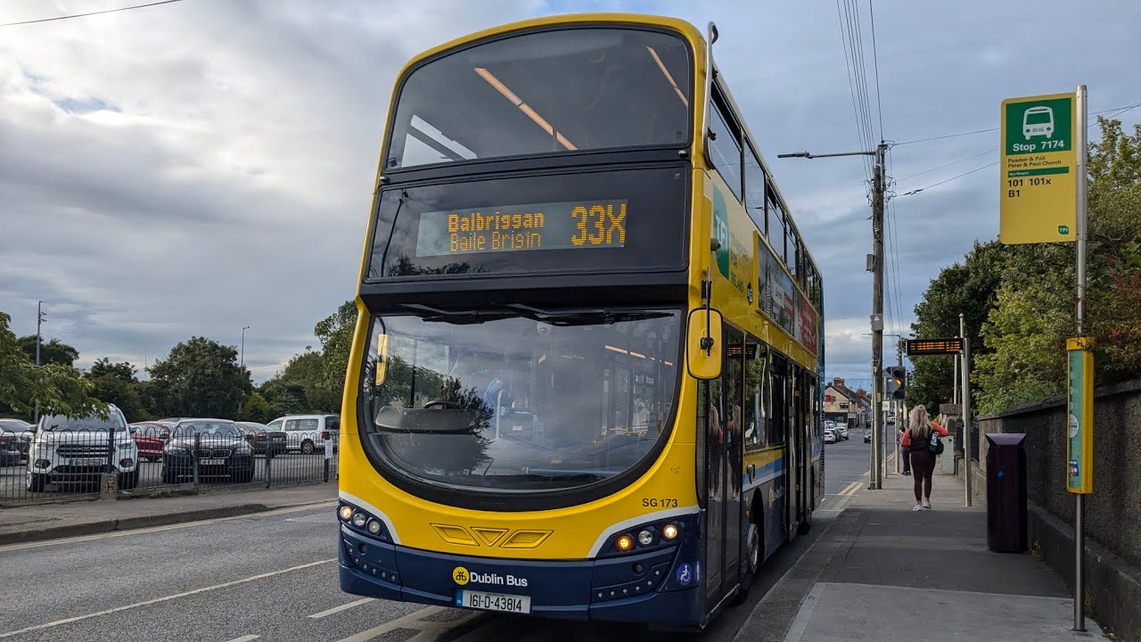 Dublin bus | 161-D-43814 | Volvo B5TL Wright Eclipse Gemini 3 | SG173 | route 33X | to Balbriggan |