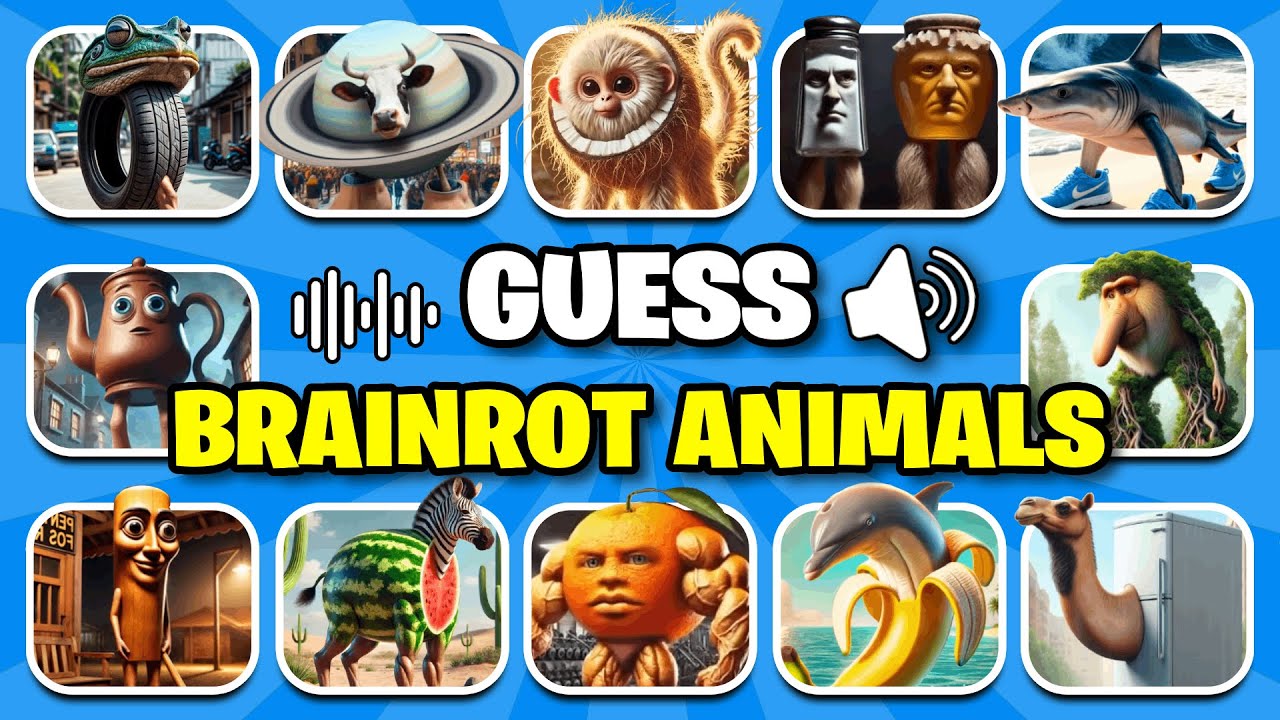 😱😎Guess The BRAINROT ANIMALS Meme By VOICE!