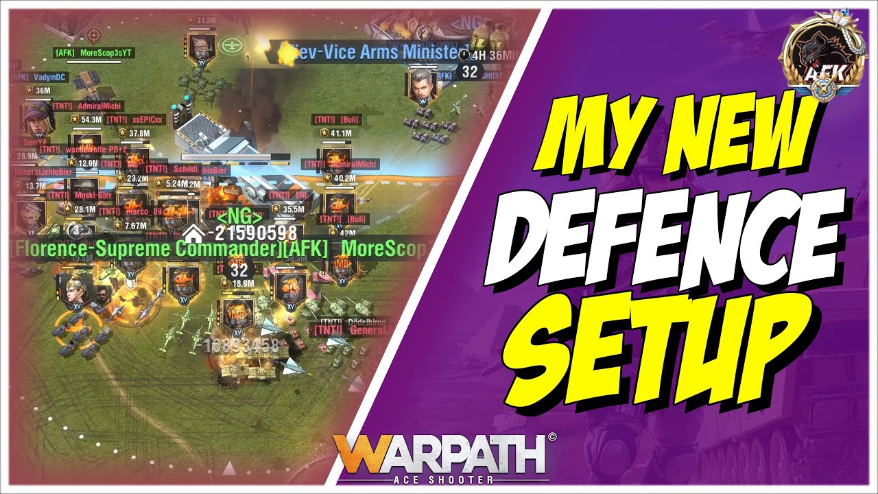 Моя новая конфигурация армии обороны в Warpath