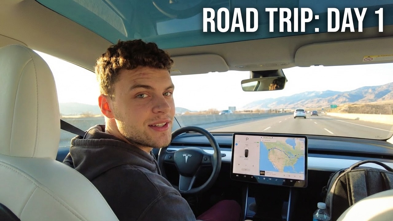 Across North America in a Tesla?! Episode 1 🇨🇦 🇺🇸 ❄️