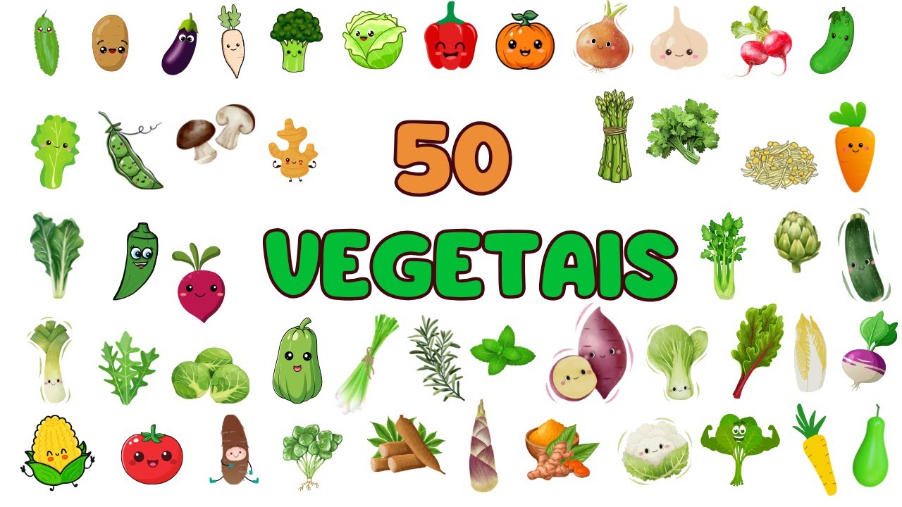 Desafio dos 50 Vegetais! Será que você conhece todos? 🌽👧👦