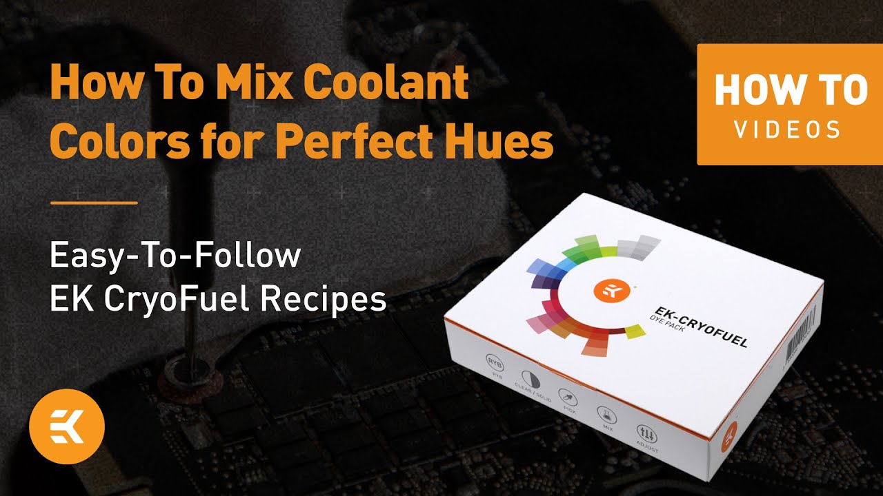 Get Desired Coolant Color With EK-CryoFuel Dye Pack | EK HOW TO