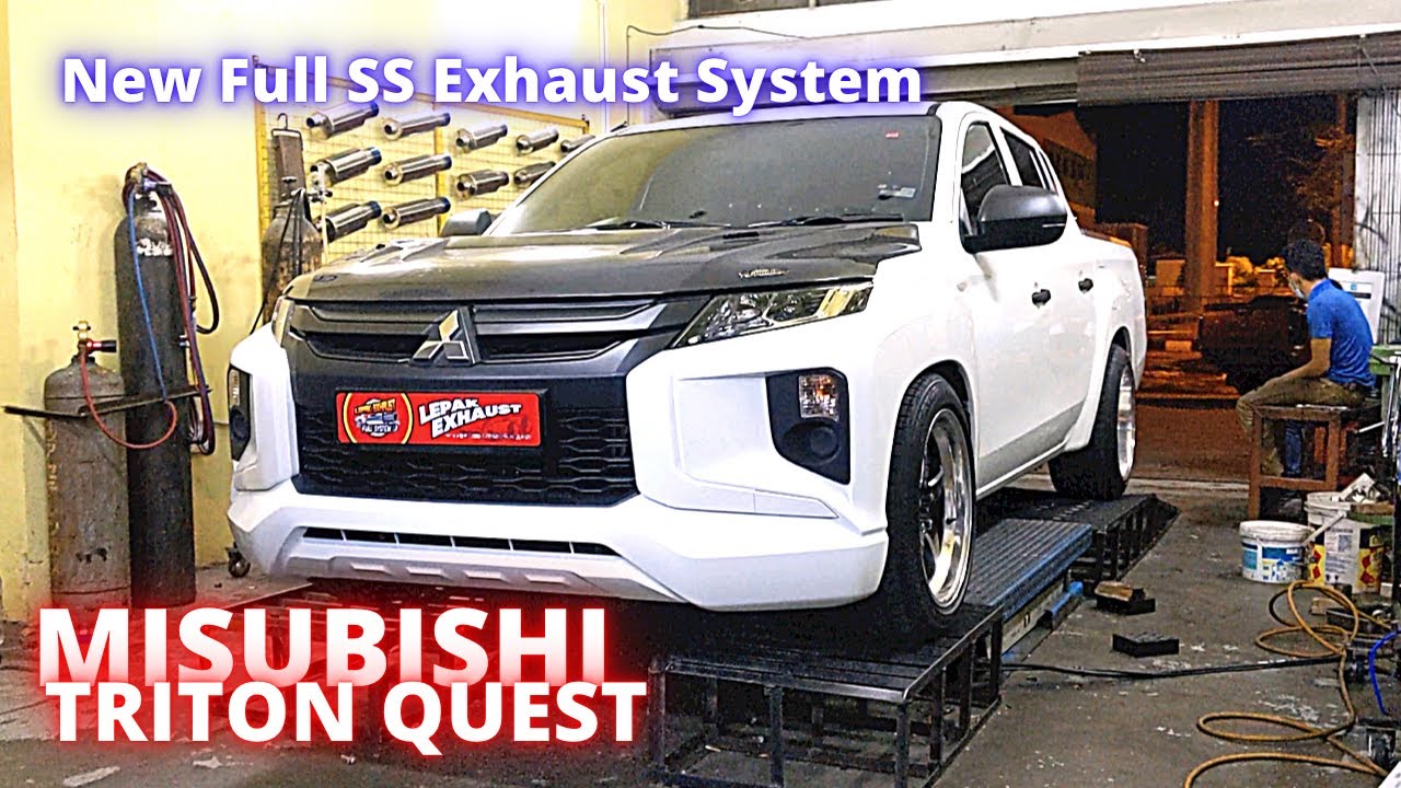 New Full SS Exhaust System | MITSUBISHI TRITON QUEST