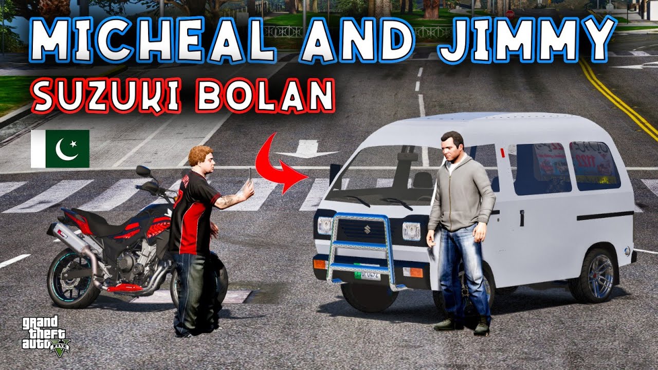 GTA 5 Pakistan | Micheal and Jimmy | Suzuki Bolan | Urdu