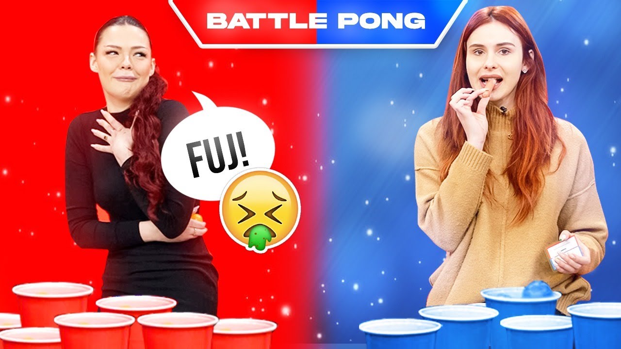NIKA POJELA SIROVU HRENOVKU! | Battle Pong | Mimiermakeup & xniks2x