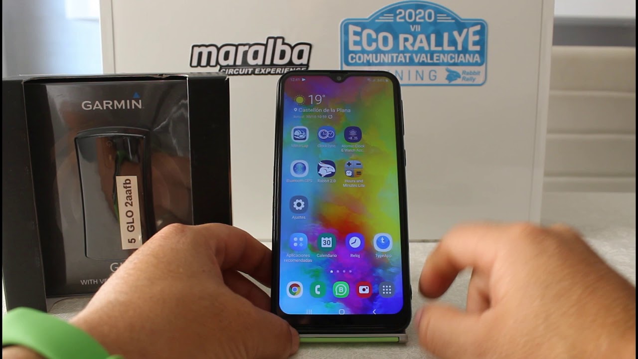 Conexión antena GPS Garmin GLO Android para Rabbit Rally Regularidad - Eco Rallye CV