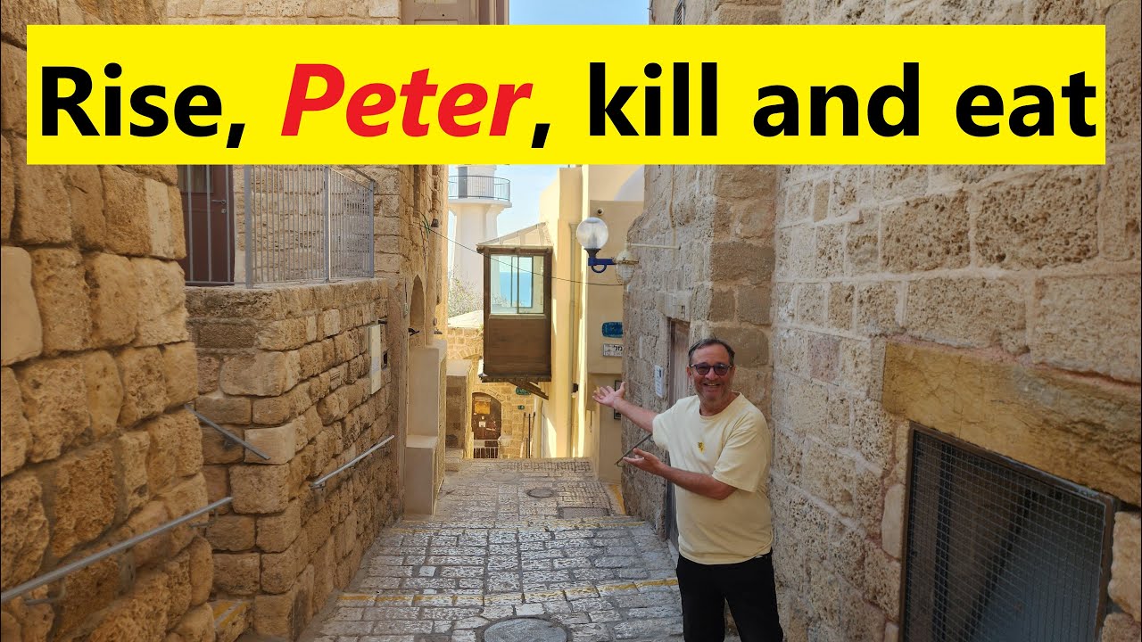 Visiting 2 Sites Believed to Be the Home of Simon the Tanner, Where St. Peter Stayed in Jaffa Israel