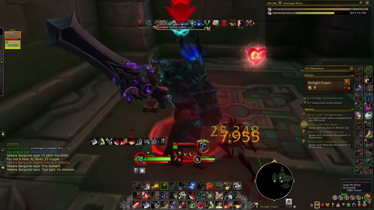 WoW Midnight 12.0.1 colossus arms warrior Twilight Crypts Tier 6 Delve