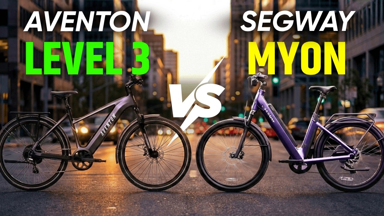 Aventon Level 3 против Segway Myon — какой электровелосипед для поездок на работу стоит купить в ...