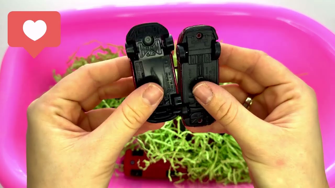 Cute Red Cars | Satisfying Video | ASMR