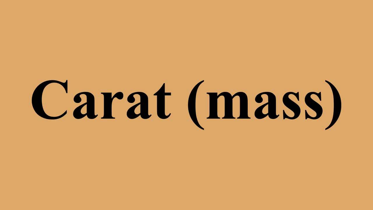Carat (mass)