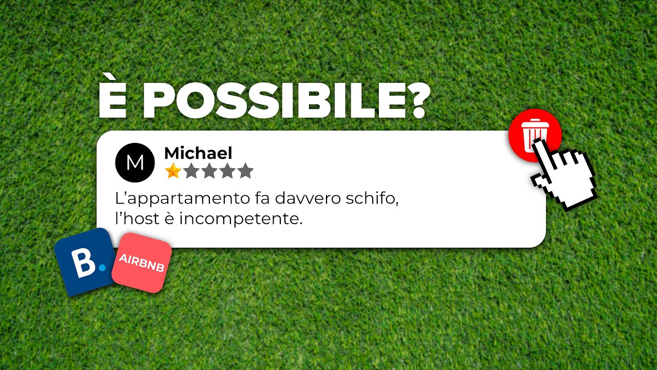 È possibile rimuovere recensioni su Airbnb e Booking?