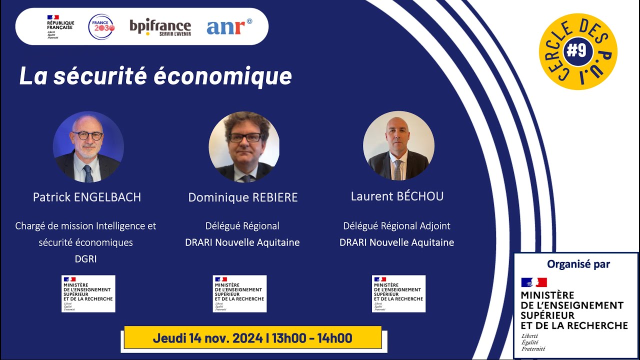 [Webinaire #9] La sécurité économique
