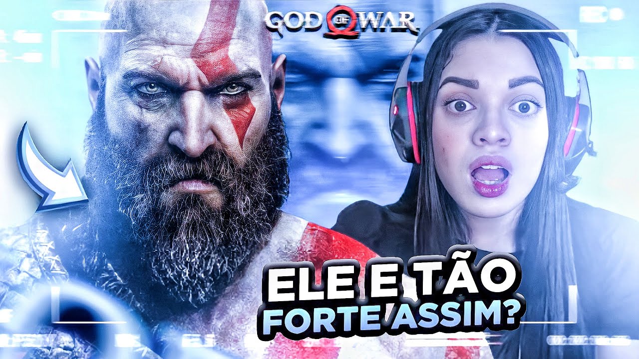 (2 em 1) REAGINDO ao Rap do Kratos (God of War) - @7minutoz , @xTakeru