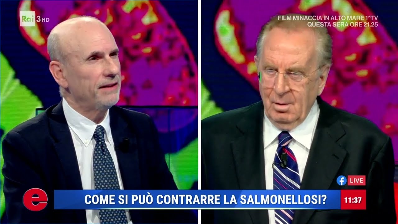 La salmonella: sintomi e cura - Nicola Petrosillo ospite a Elisir, rai 3