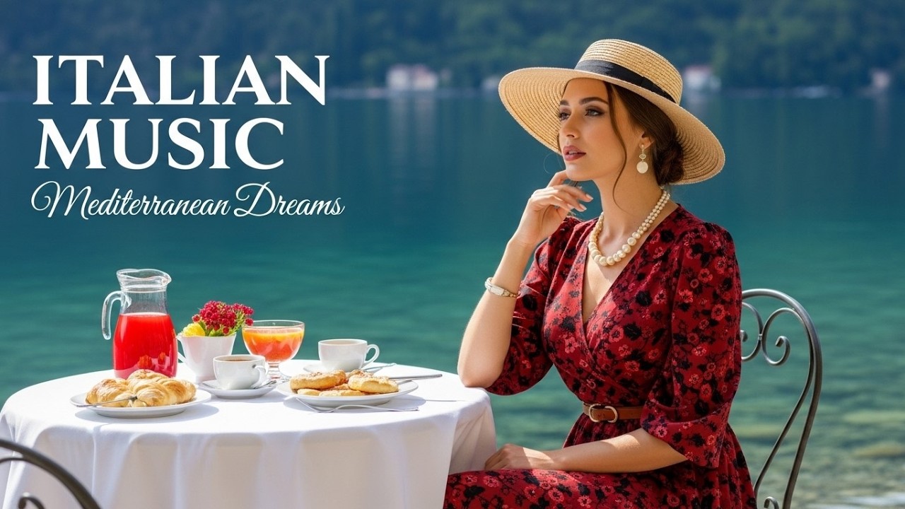 🎶 Italian Vibes & Mediterranean Music 🎶 1+ Hours Scenic Amalfi Coast & Lake Como Relaxation 2K