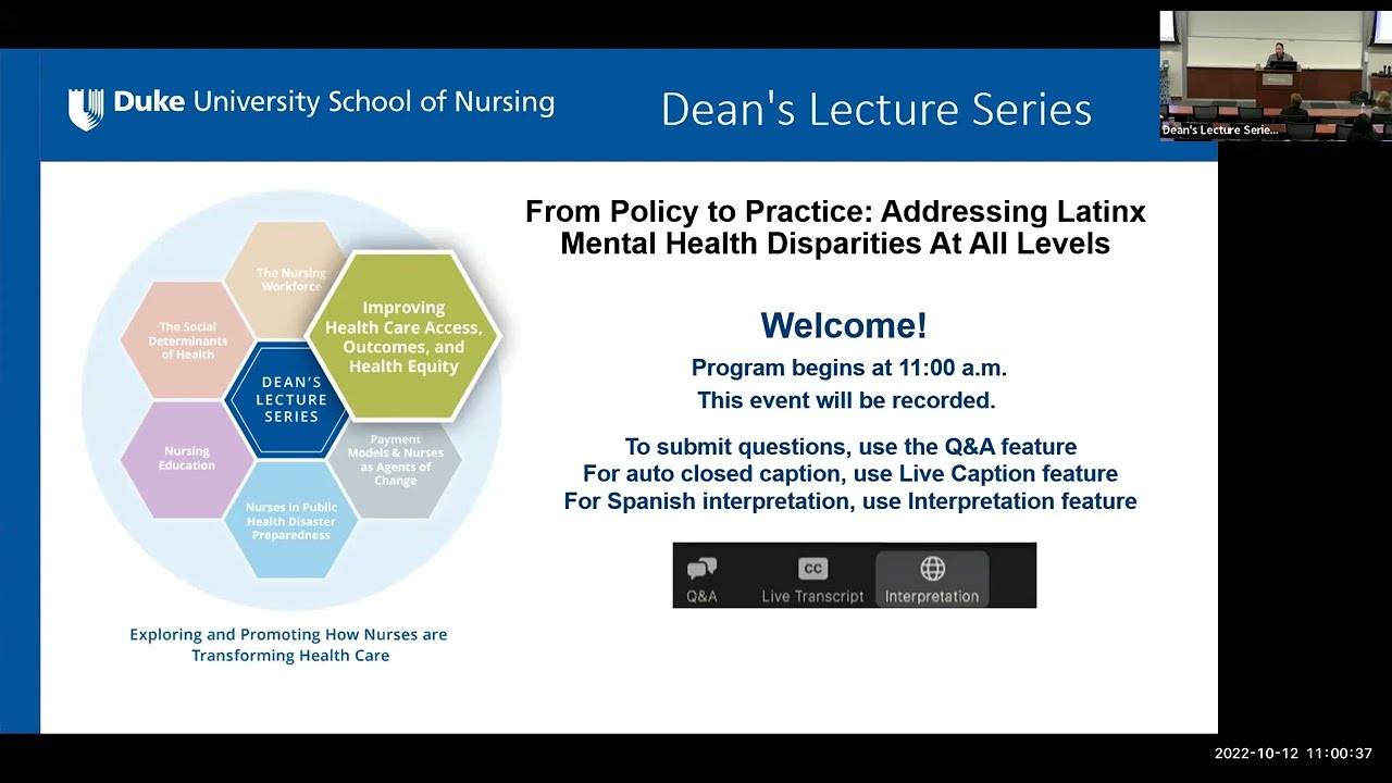 Dean's Lecture Series with Dr. Margarita Alegría