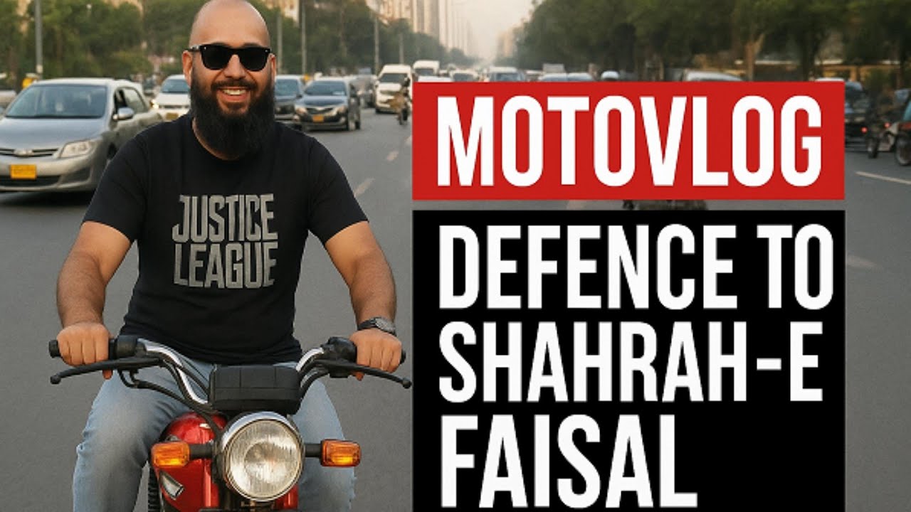 🚦 Motovlog – Riding from Defence to Shahrah-e-Faisal 🚦