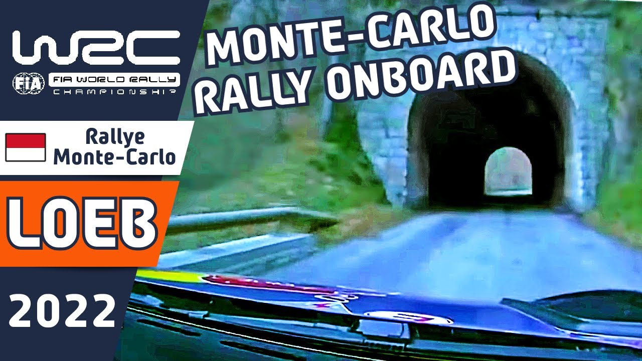S&eacute;bastien Loeb Rally Onboard from WRC Rallye Monte-Carlo 2022 in M-Sport Ford Puma Rally1 Rally Car
