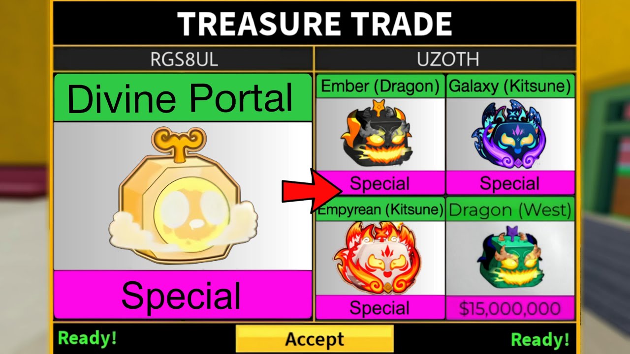 Trading New Divine Portal Skin For Insane Offers After Loosing Value (Blox Fruit)