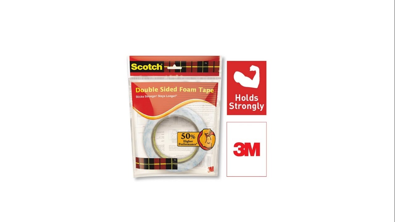Product Review: Scotch Double Sided Foam Tape (length 3m , width 24mm)