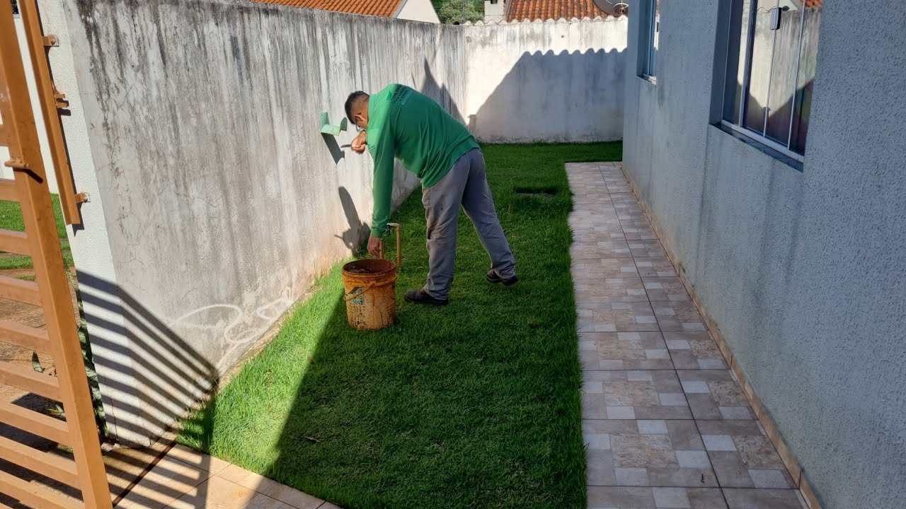 Poda da grama esmeralda,  no carrinho de cortar grama Kawashima lr220h 