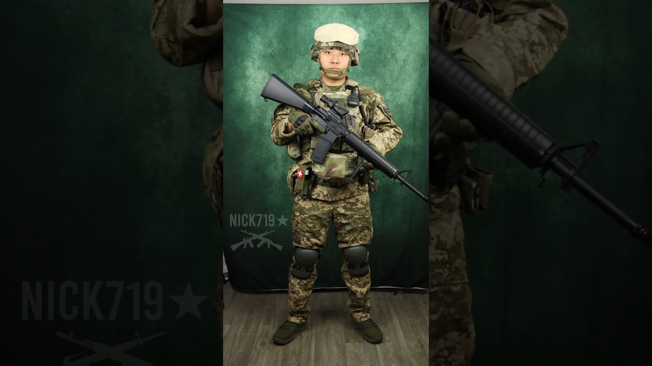 Ukraine Army Loadout 🇺🇦 (Colt C7) #shorts #ukraine #army #soldier #war #kit #loadout #kyiv #airsoft