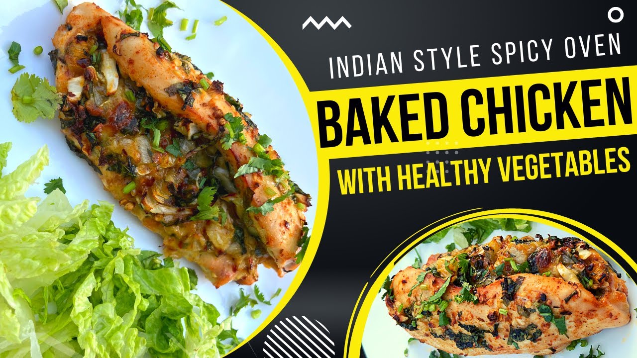 baked chicken recipe indian style | Indian Style Baked Chicken