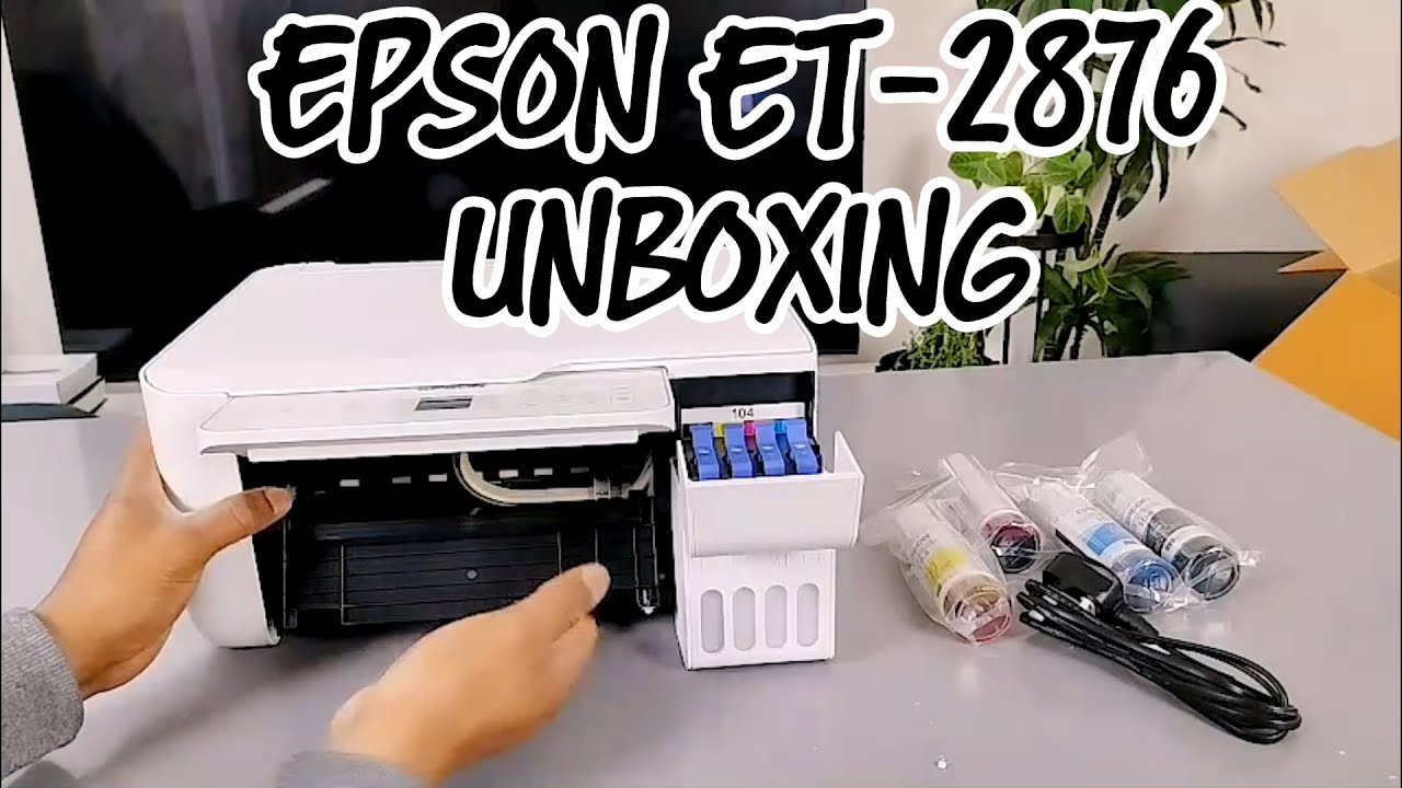 Распаковка и обзор принтера Epson ECOTANK ET-2876 | Что внутри?