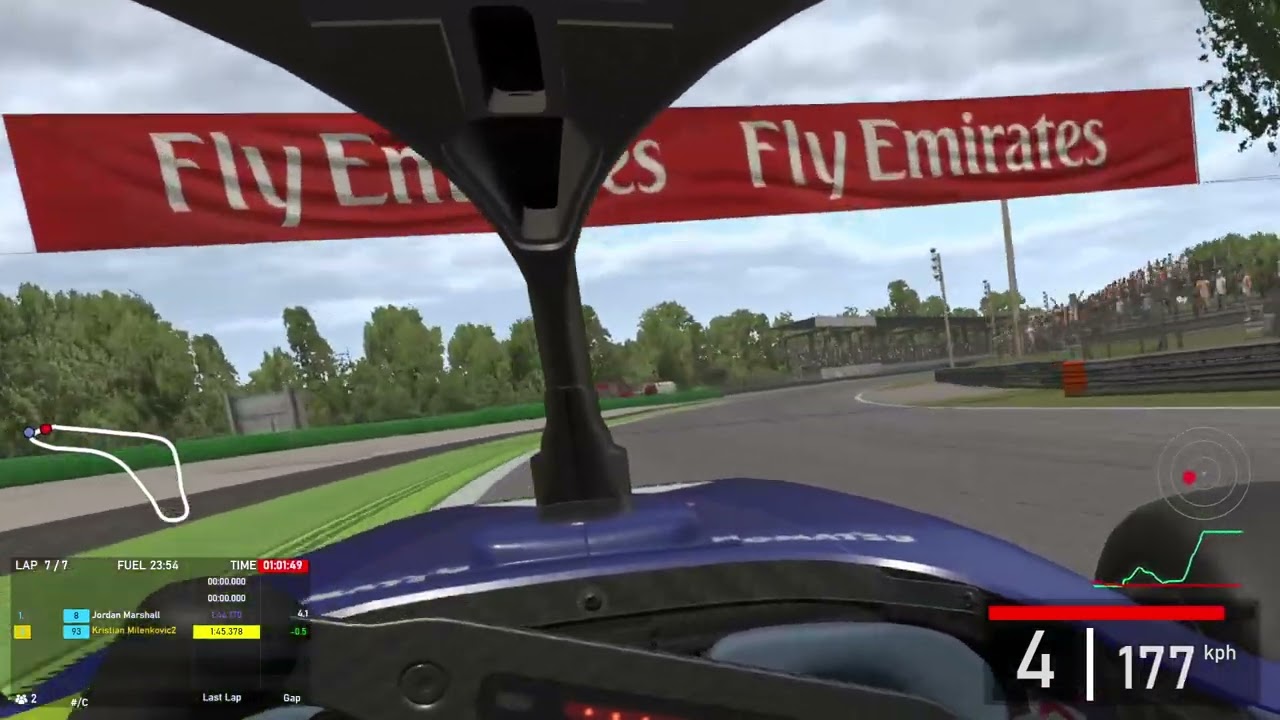 (Helmet Cam) Giving VR another go & getting humbled - Super Formula Lights @ Monza GP