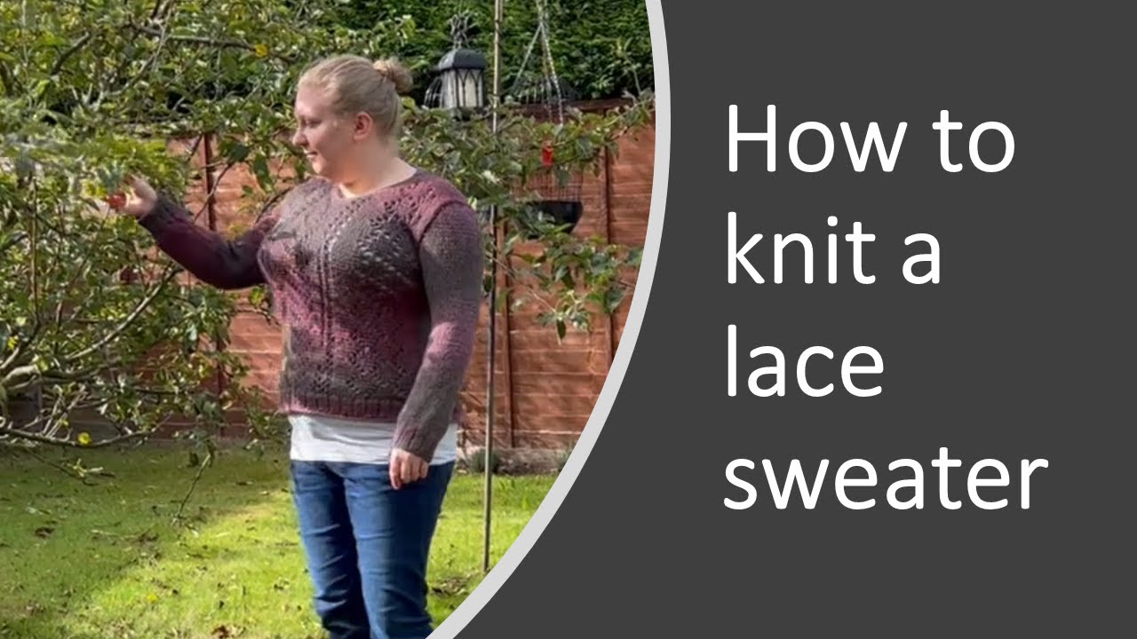 How to knit a Lace Sweater | Sentro Addi Knitting Machine | mid size