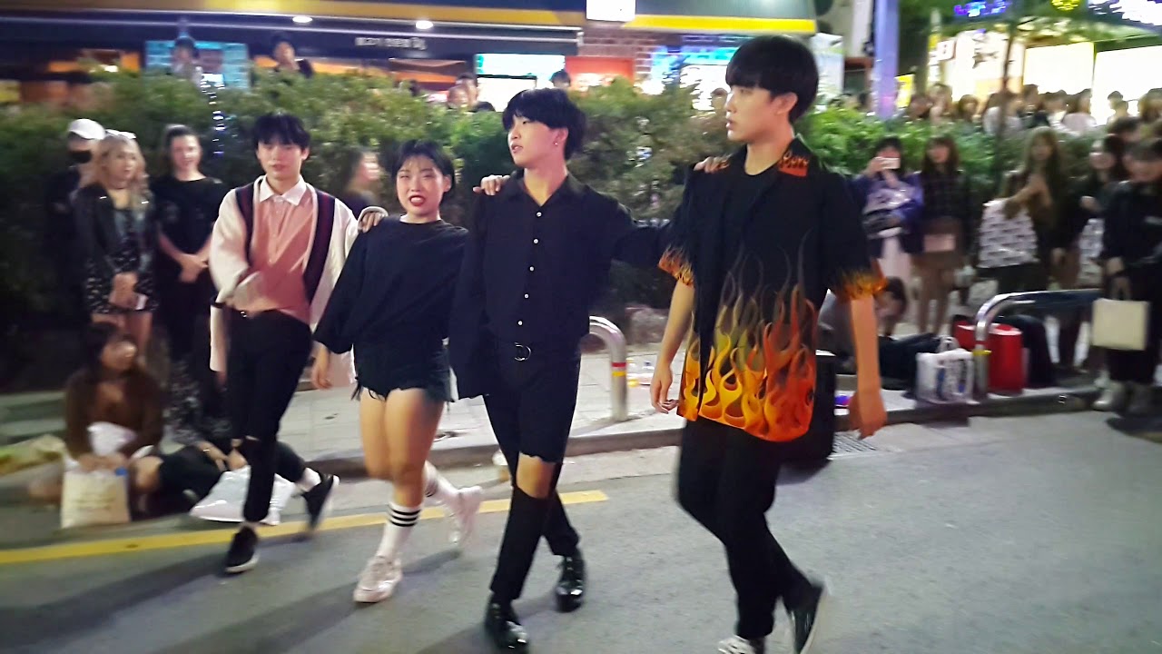 《블랙핑크_뚜두뚜두》 #에너자이주(한은비,이현진,남도훈)  2018.09.22. 홍대버스킹