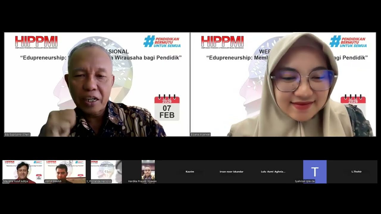 WEBINAR HIPPMI - Edupreneurship: Membangun Jiwa Wirausaha bagi Pendidik